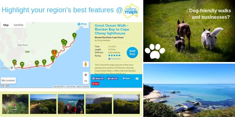 Victoria Walks Our Services mapping walks with Walking Maps website